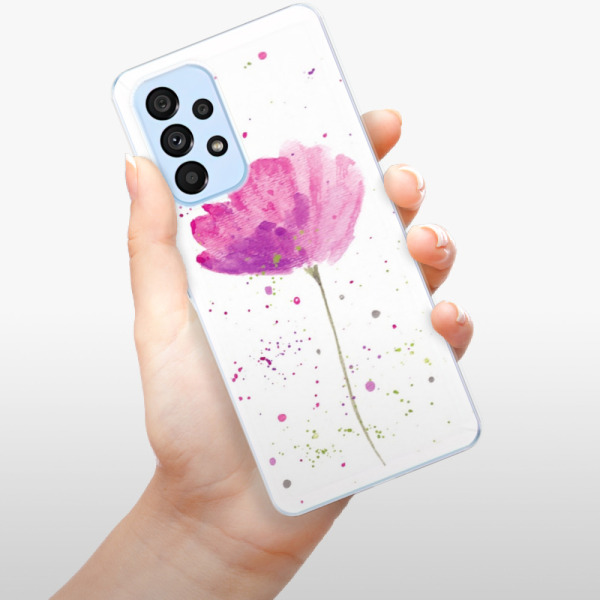 Silikonové pouzdro iSaprio - Samsung Galaxy A53 5G - Poppies