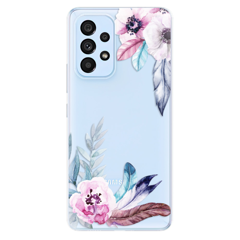 Silikonové odolné pouzdro iSaprio - Flower Pattern 04 na mobil Samsung Galaxy A53 5G (Odolný silikonový kryt, obal, pouzdro iSaprio - Flower Pattern 04 na mobilní telefon Samsung Galaxy A53 5G)
