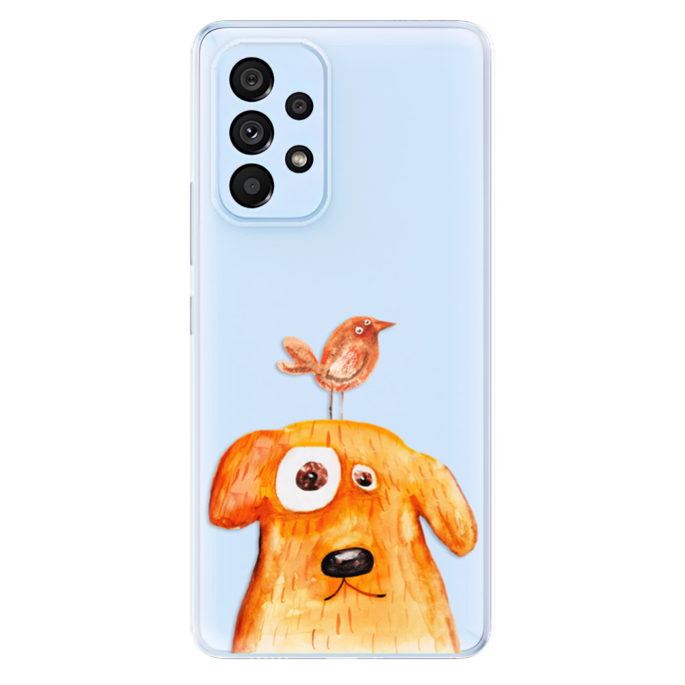 Silikonové odolné pouzdro iSaprio - Dog And Bird na mobil Samsung Galaxy A53 5G (Odolný silikonový kryt, obal, pouzdro iSaprio - Dog And Bird na mobilní telefon Samsung Galaxy A53 5G)