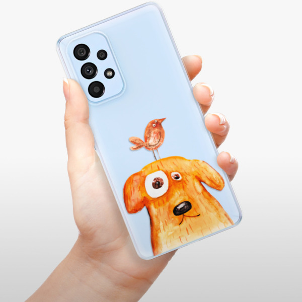 Silikonové pouzdro iSaprio - Samsung Galaxy A53 5G - Dog And Bird