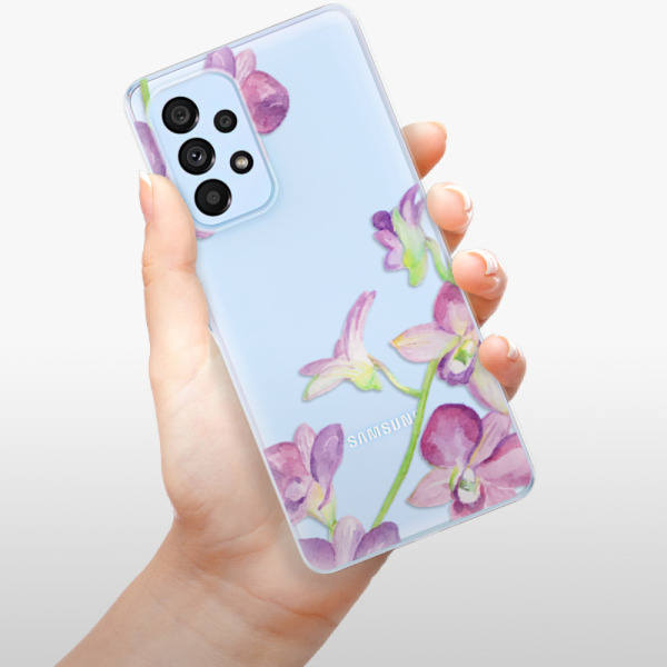 Silikonové pouzdro iSaprio - Samsung Galaxy A53 5G - Purple Orchid