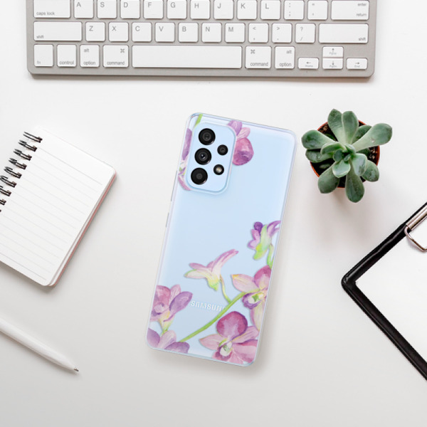 Silikonové pouzdro iSaprio - Samsung Galaxy A53 5G - Purple Orchid