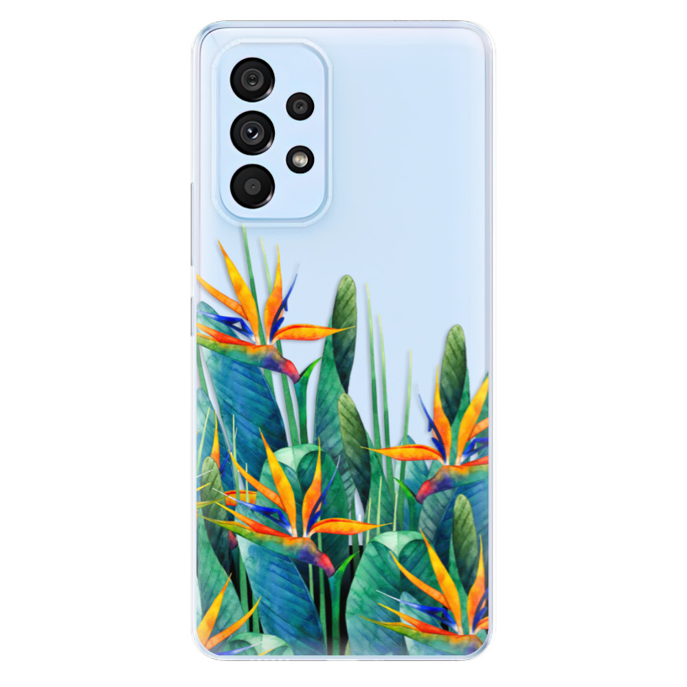 Odolné silikonové pouzdro iSaprio - Exotic Flowers - Samsung Galaxy A53 5G