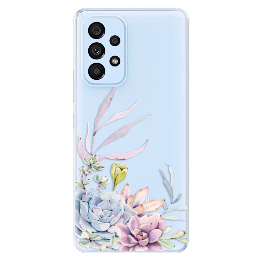 Silikonové odolné pouzdro iSaprio - Succulent 01 na mobil Samsung Galaxy A53 5G (Odolný silikonový kryt, obal, pouzdro iSaprio - Succulent 01 na mobilní telefon Samsung Galaxy A53 5G)