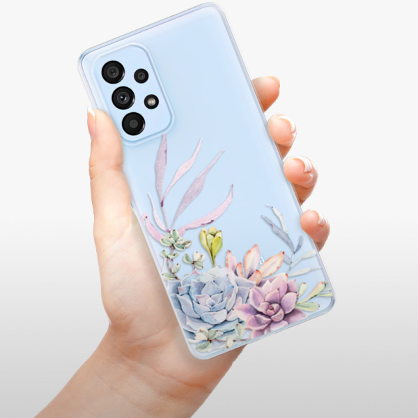 Silikonové pouzdro iSaprio - Samsung Galaxy A53 5G - Succulent 01