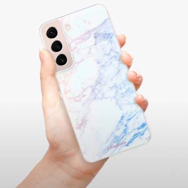 Silikonové pouzdro iSaprio - Samsung Galaxy S22 5G - Raibow Marble 10
