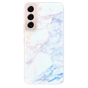 Silikonové pouzdro iSaprio - Samsung Galaxy S22 5G - Raibow Marble 10