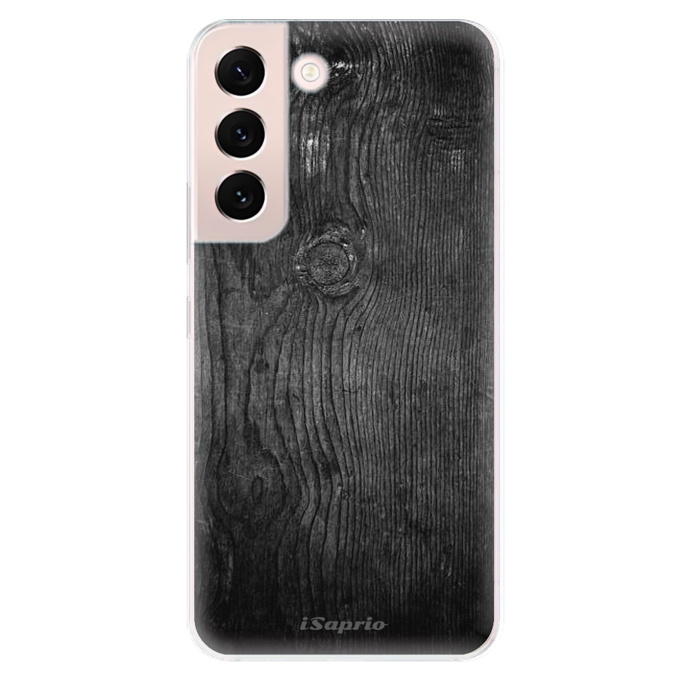 Silikonové odolné pouzdro iSaprio - Black Wood 13 na mobil Samsung Galaxy S22 5G (Odolný silikonový kryt, obal, pouzdro iSaprio - Black Wood 13 na mobilní telefon Samsung Galaxy S22 5G)