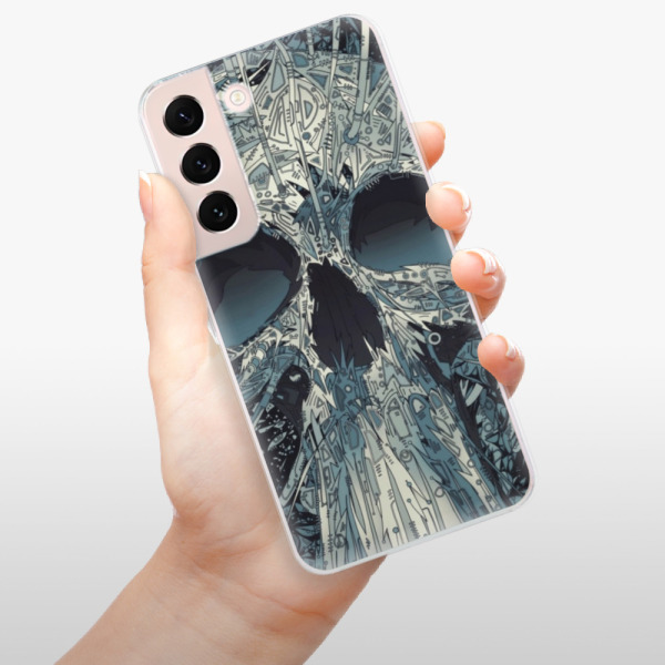 Silikonové pouzdro iSaprio - Samsung Galaxy S22 5G - Abstract Skull