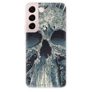 Silikonové odolné pouzdro iSaprio - Abstract Skull na mobil Samsung Galaxy S22 5G