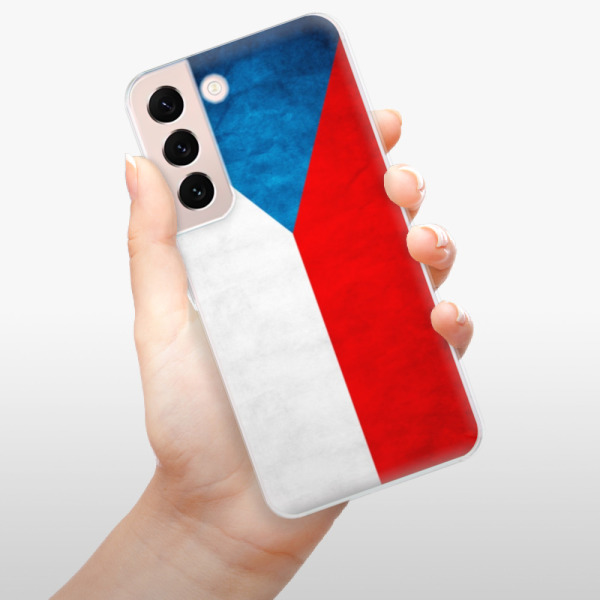 Silikonové pouzdro iSaprio - Samsung Galaxy S22 5G - Czech Flag