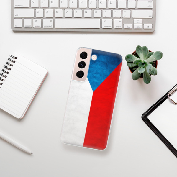 Silikonové pouzdro iSaprio - Samsung Galaxy S22 5G - Czech Flag