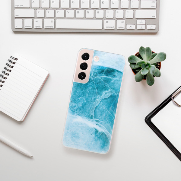 Silikonové pouzdro iSaprio - Samsung Galaxy S22 5G - Blue Marble