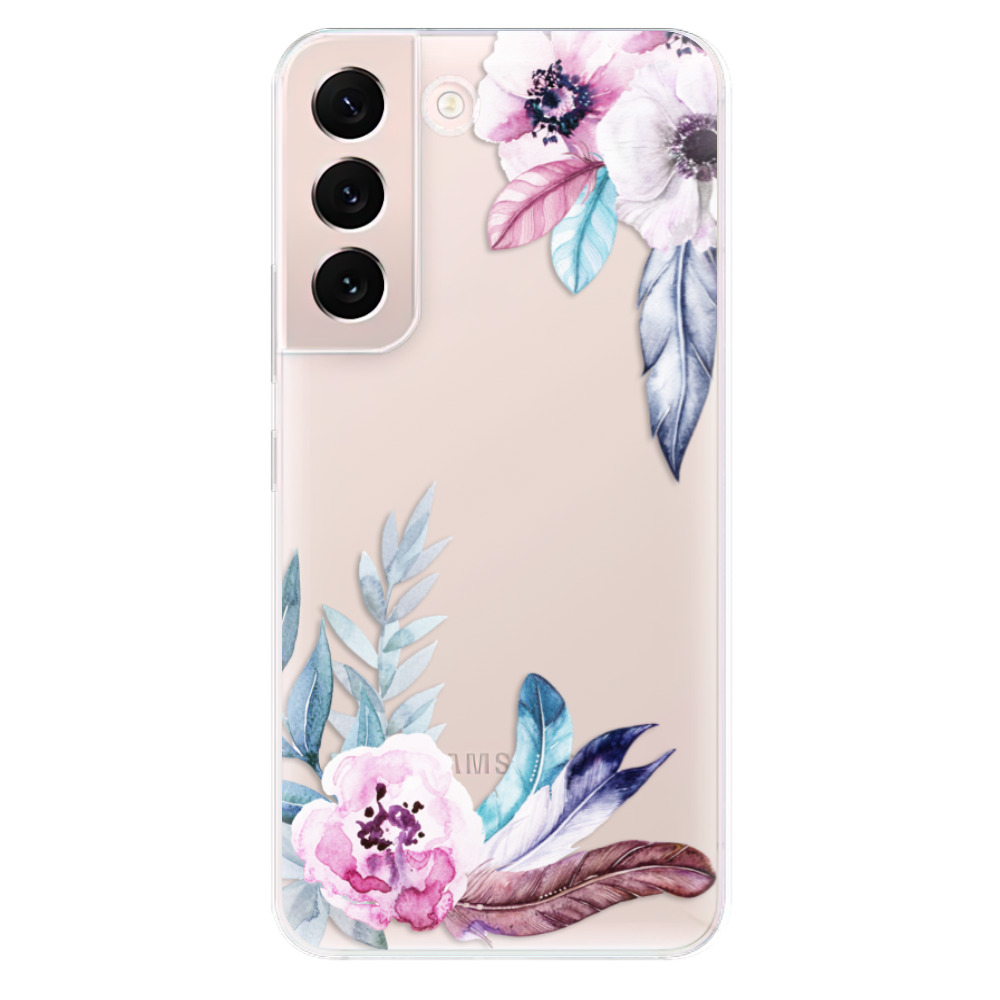 Silikonové odolné pouzdro iSaprio - Flower Pattern 04 na mobil Samsung Galaxy S22 5G (Odolný silikonový kryt, obal, pouzdro iSaprio - Flower Pattern 04 na mobilní telefon Samsung Galaxy S22 5G)