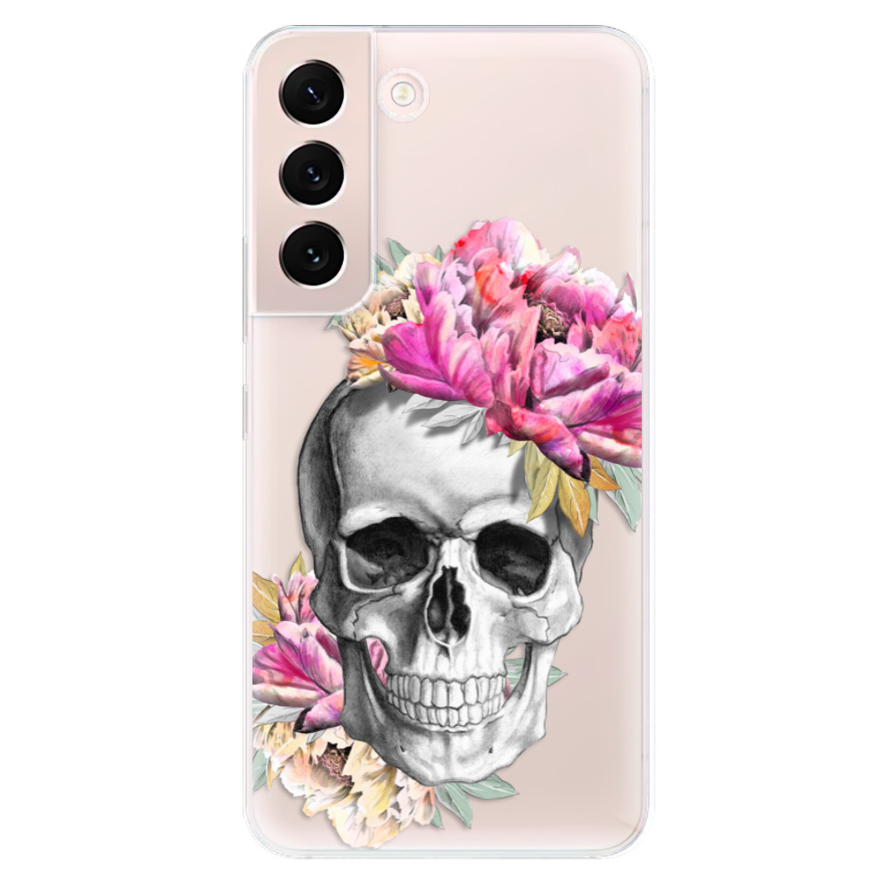 Odolné silikonové pouzdro iSaprio - Pretty Skull - Samsung Galaxy S22 5G