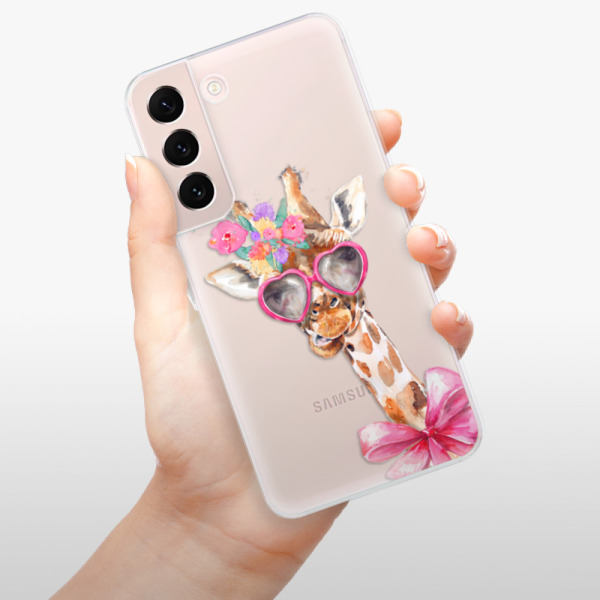 Silikonové pouzdro iSaprio - Samsung Galaxy S22 5G - Lady Giraffe