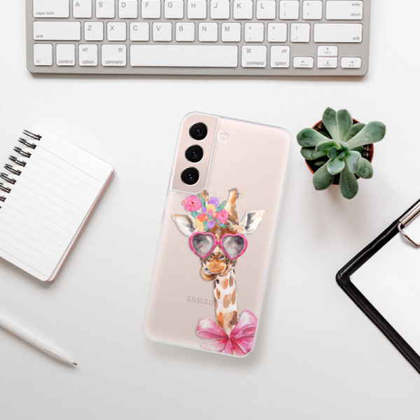 Silikonové pouzdro iSaprio - Samsung Galaxy S22 5G - Lady Giraffe