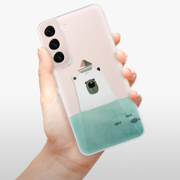 Silikonové pouzdro iSaprio - Samsung Galaxy S22 5G - Bear With Boat