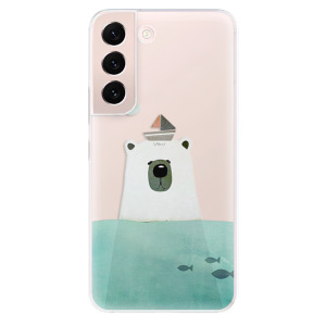 Silikonové pouzdro iSaprio - Samsung Galaxy S22 5G - Bear With Boat