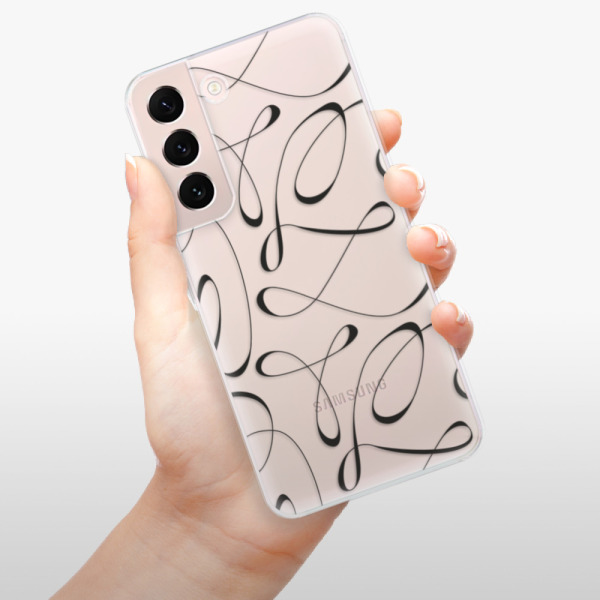 Silikonové pouzdro iSaprio - Samsung Galaxy S22 5G - Fancy black