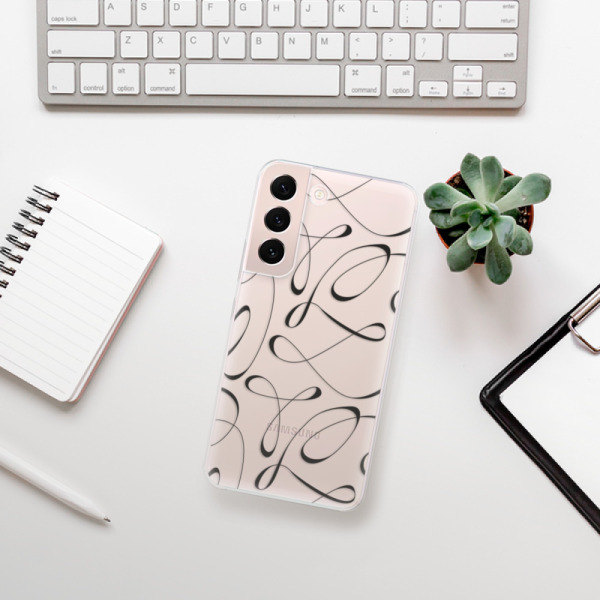 Silikonové pouzdro iSaprio - Samsung Galaxy S22 5G - Fancy black