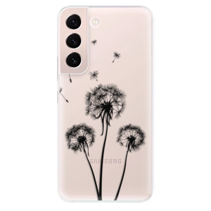 Silikonové pouzdro iSaprio - Samsung Galaxy S22 5G - Three Dandelions black