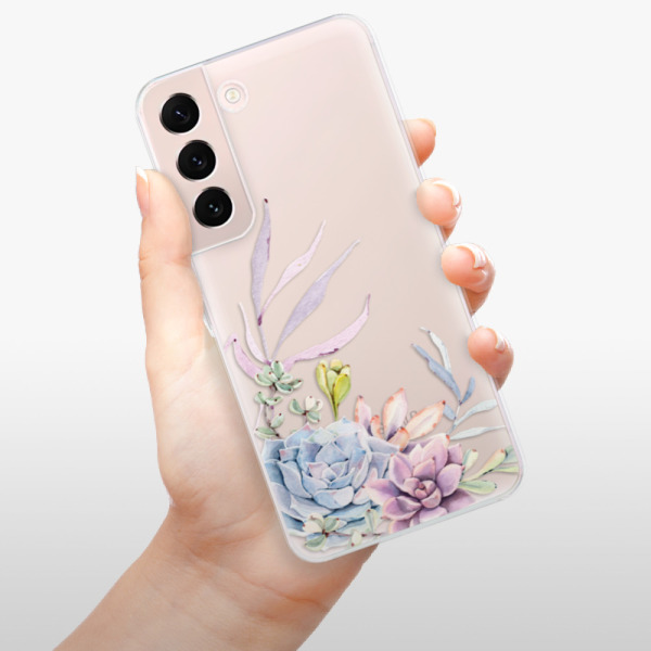 Silikonové pouzdro iSaprio - Samsung Galaxy S22 5G - Succulent 01