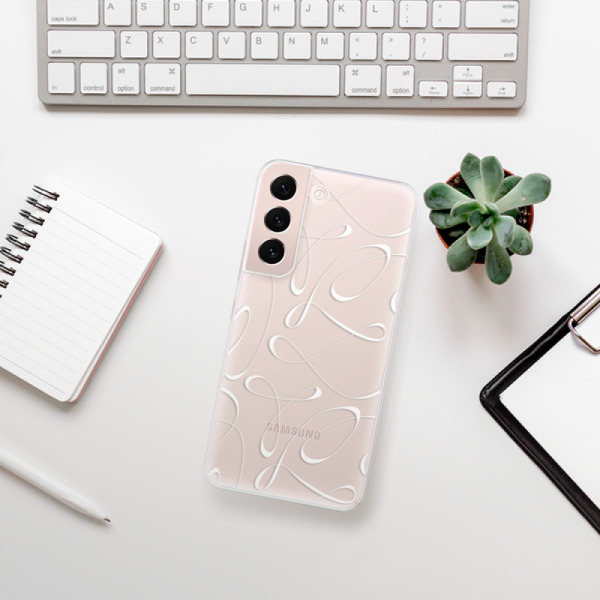 Silikonové pouzdro iSaprio - Samsung Galaxy S22 5G - Fancy white