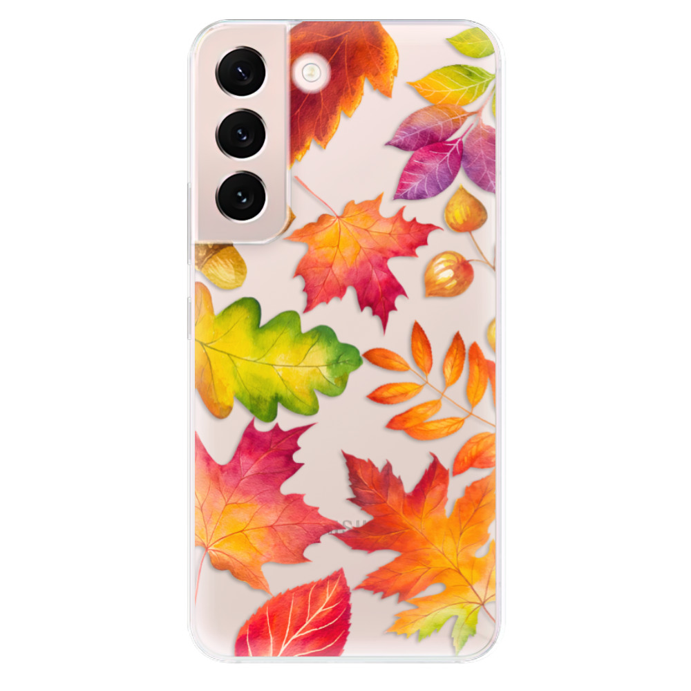 Silikonové odolné pouzdro iSaprio - Autumn Leaves 01 na mobil Samsung Galaxy S22 5G (Odolný silikonový kryt, obal, pouzdro iSaprio - Autumn Leaves 01 na mobilní telefon Samsung Galaxy S22 5G)