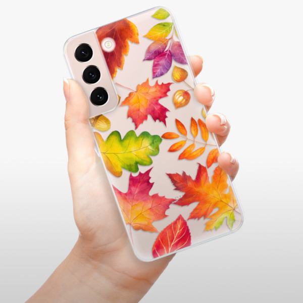 Silikonové pouzdro iSaprio - Samsung Galaxy S22 5G - Autumn Leaves 01