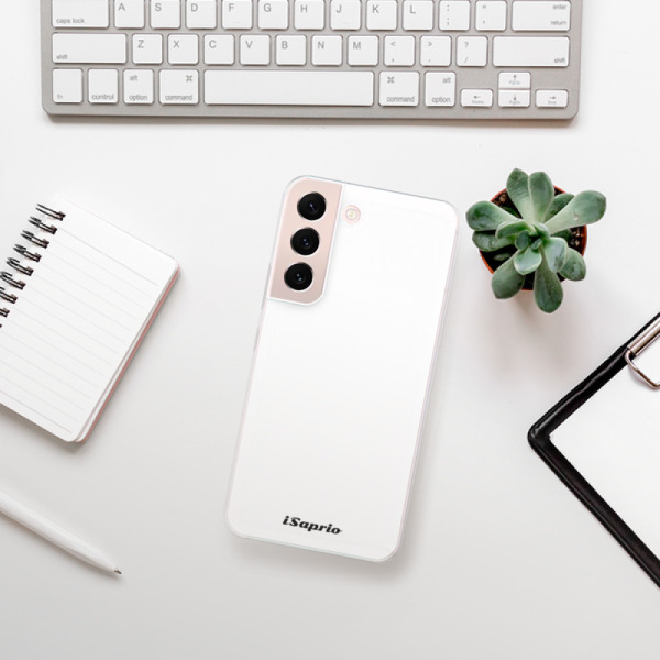 Silikonové pouzdro iSaprio - Samsung Galaxy S22 5G - 4Pure bílé