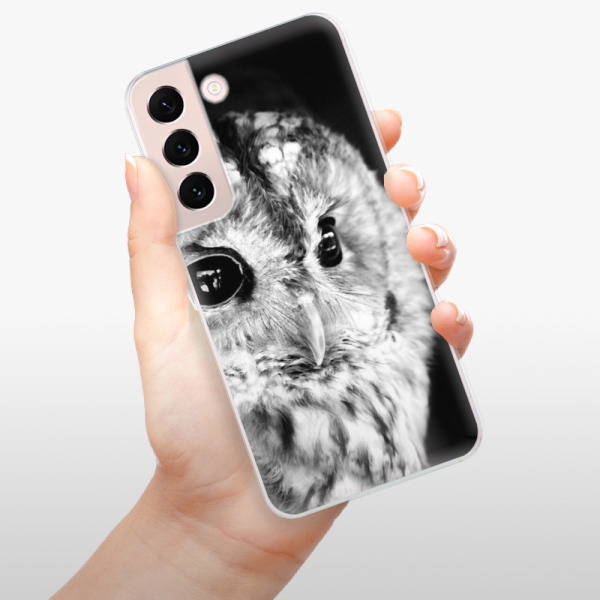Silikonové pouzdro iSaprio - Samsung Galaxy S22 5G - BW Owl