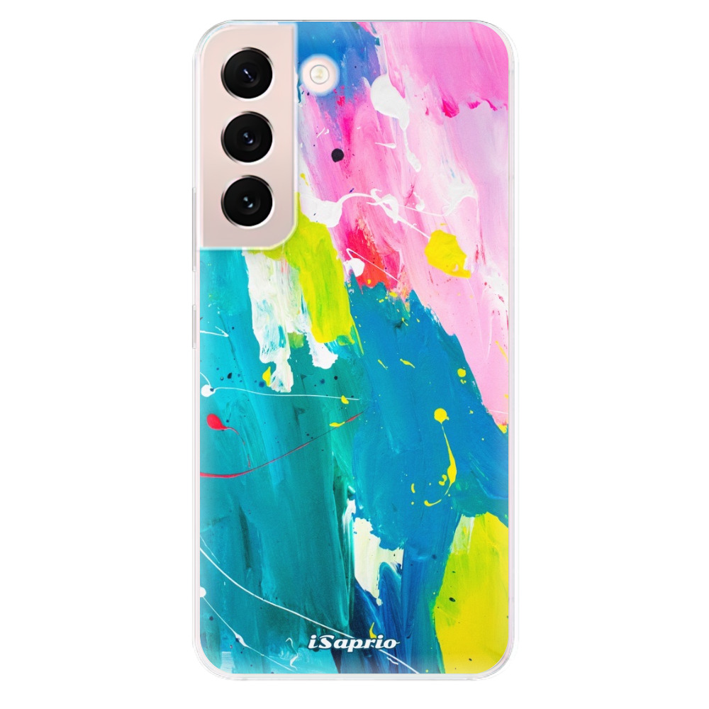 Odolné silikonové pouzdro iSaprio - Abstract Paint 04 - Samsung Galaxy S22 5G