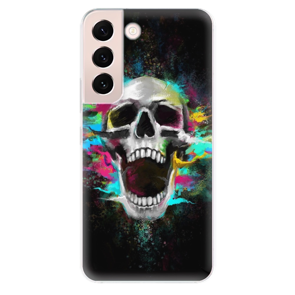 Odolné silikonové pouzdro iSaprio - Skull in Colors - Samsung Galaxy S22+ 5G