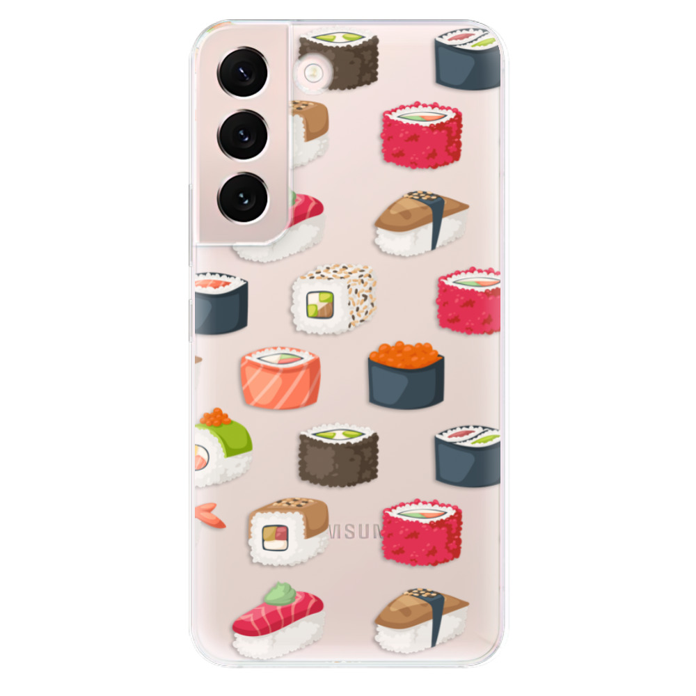 Odolné silikonové pouzdro iSaprio - Sushi Pattern - Samsung Galaxy S22+ 5G