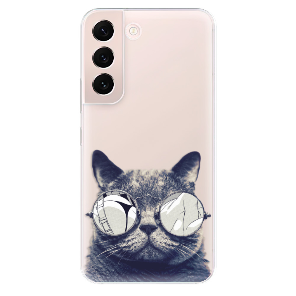 Odolné silikonové pouzdro iSaprio - Crazy Cat 01 - Samsung Galaxy S22+ 5G