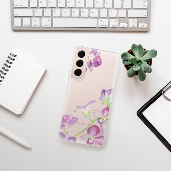 Silikonové pouzdro iSaprio - Samsung Galaxy S22 Plus 5G - Purple Orchid