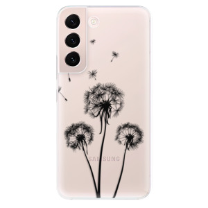 Silikonové pouzdro iSaprio - Samsung Galaxy S22 Plus 5G - Three Dandelions black