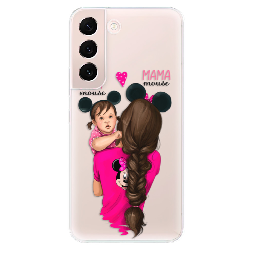Odolné silikonové pouzdro iSaprio - Mama Mouse Brunette and Girl - Samsung Galaxy S22+ 5G