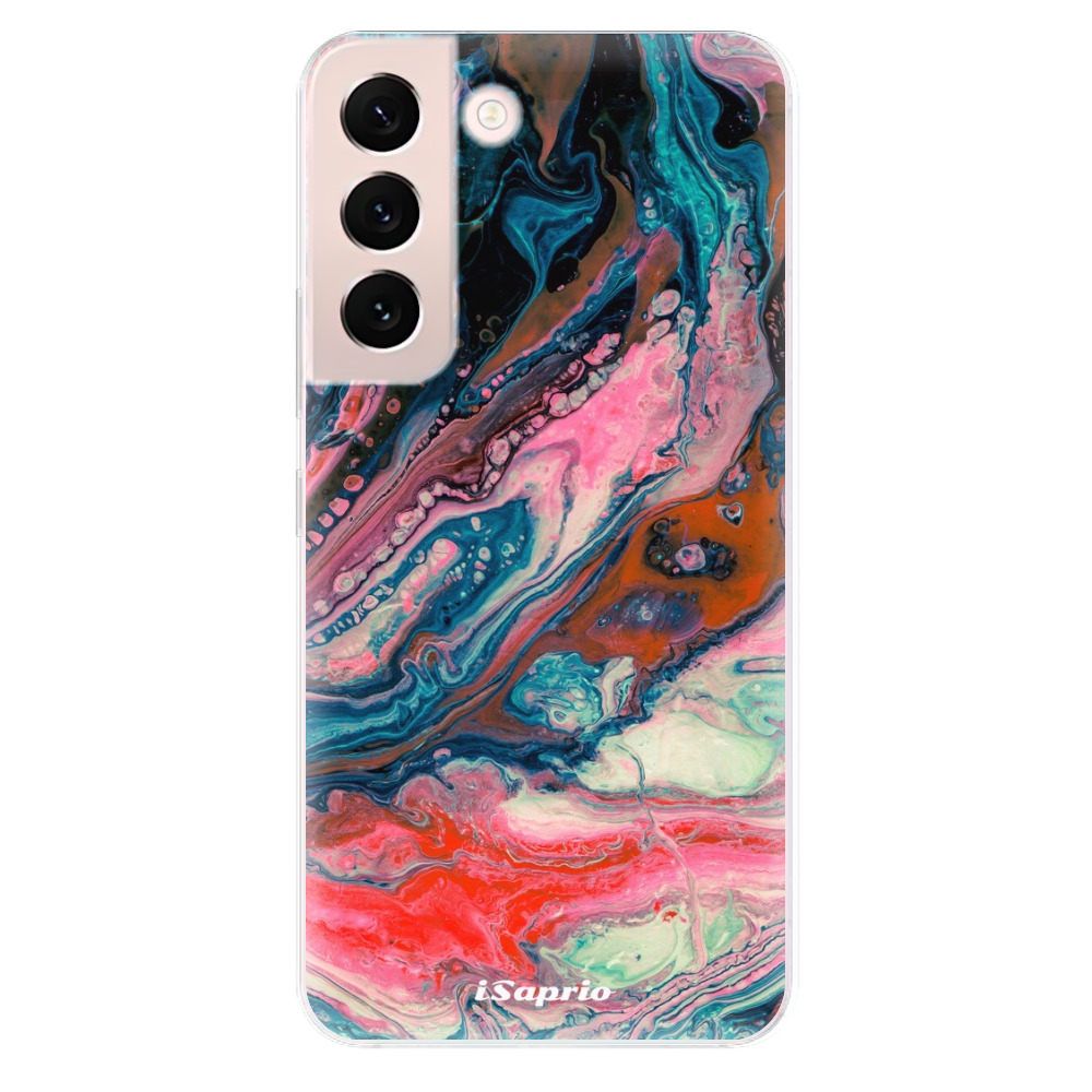 Odolné silikonové pouzdro iSaprio - Abstract Paint 01 - Samsung Galaxy S22+ 5G