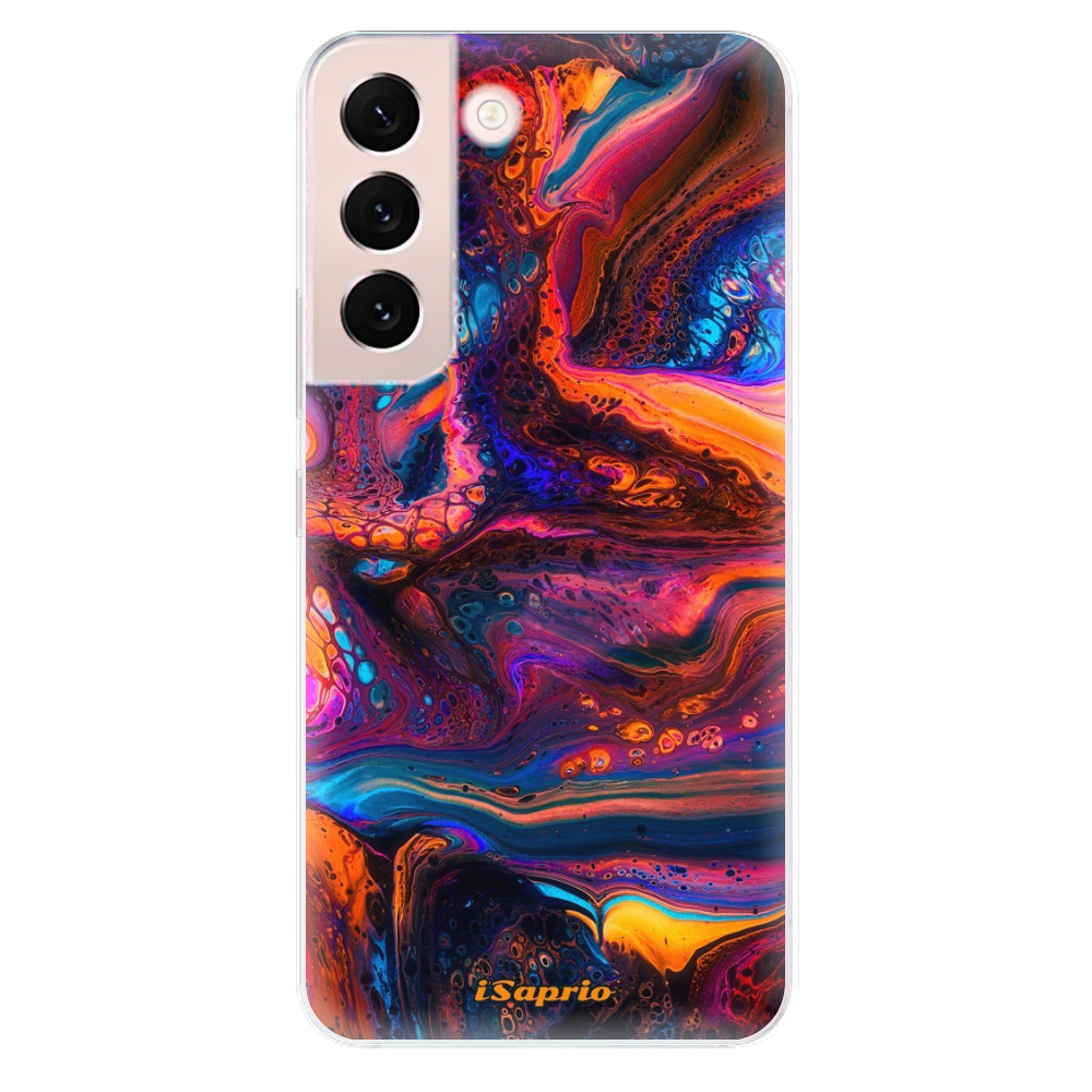 Odolné silikonové pouzdro iSaprio - Abstract Paint 02 - Samsung Galaxy S22+ 5G