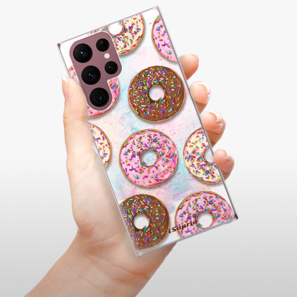 Silikonové pouzdro iSaprio - Samsung Galaxy S22 Ultra 5G - Donuts 11