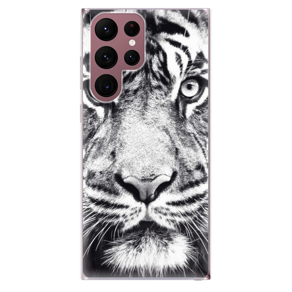 Odolné silikonové pouzdro iSaprio - Tiger Face - Samsung Galaxy S22 Ultra 5G