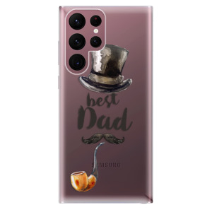 Silikonové odolné pouzdro iSaprio - Best Dad na mobil Samsung Galaxy S22 Ultra 5G