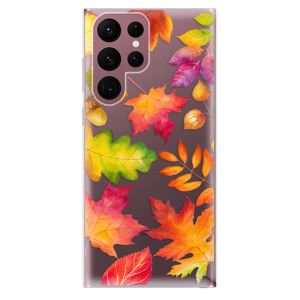 Silikonové odolné pouzdro iSaprio - Autumn Leaves 01 na mobil Samsung Galaxy S22 Ultra 5G