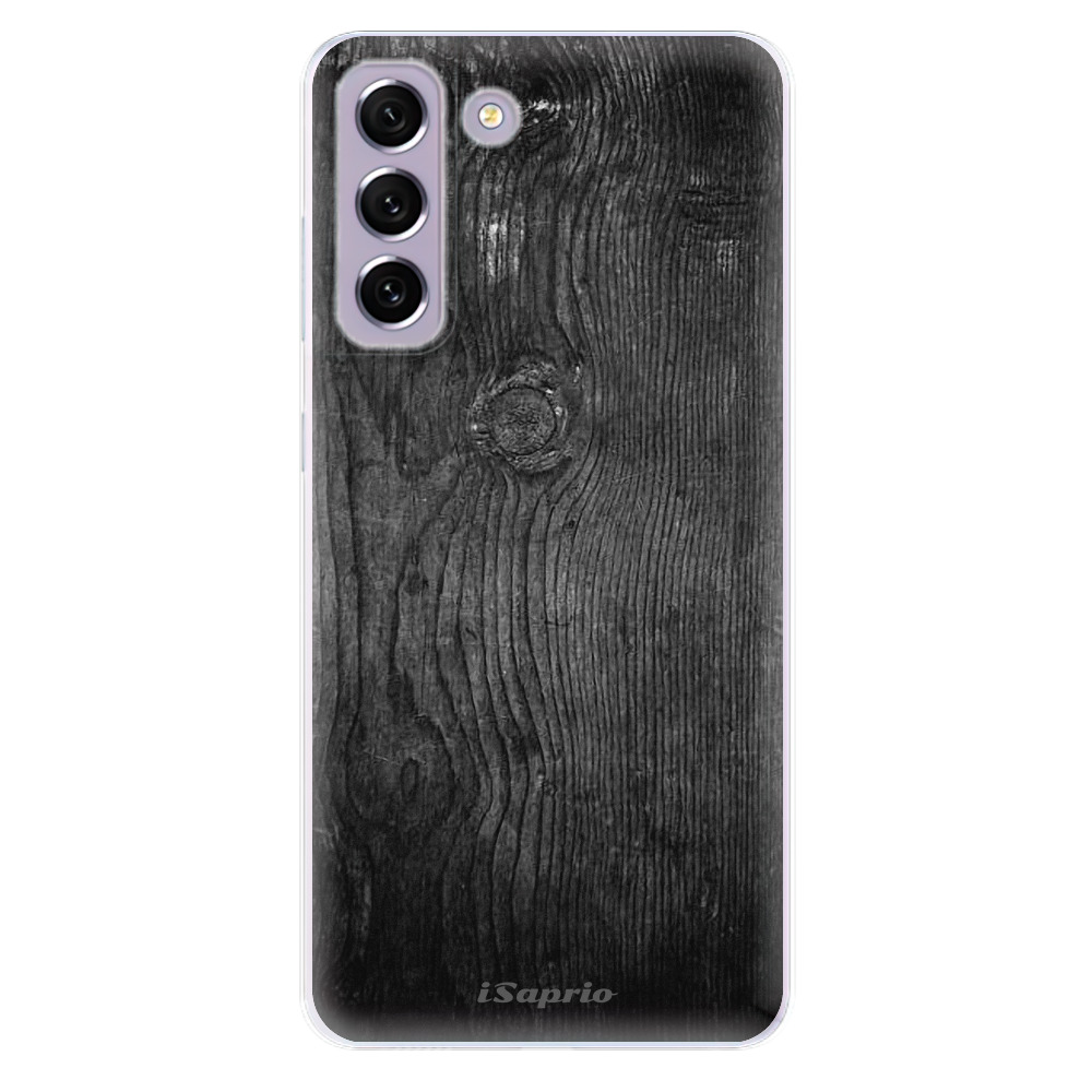 Silikonové odolné pouzdro iSaprio - Black Wood 13 na mobil Samsung Galaxy S21 FE 5G (Odolný silikonový kryt, obal, pouzdro iSaprio - Black Wood 13 na mobilní telefon Samsung Galaxy S21 FE 5G)