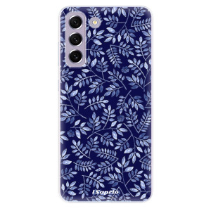 Silikonové odolné pouzdro iSaprio - Blue Leaves 05 na mobil Samsung Galaxy S21 FE 5G