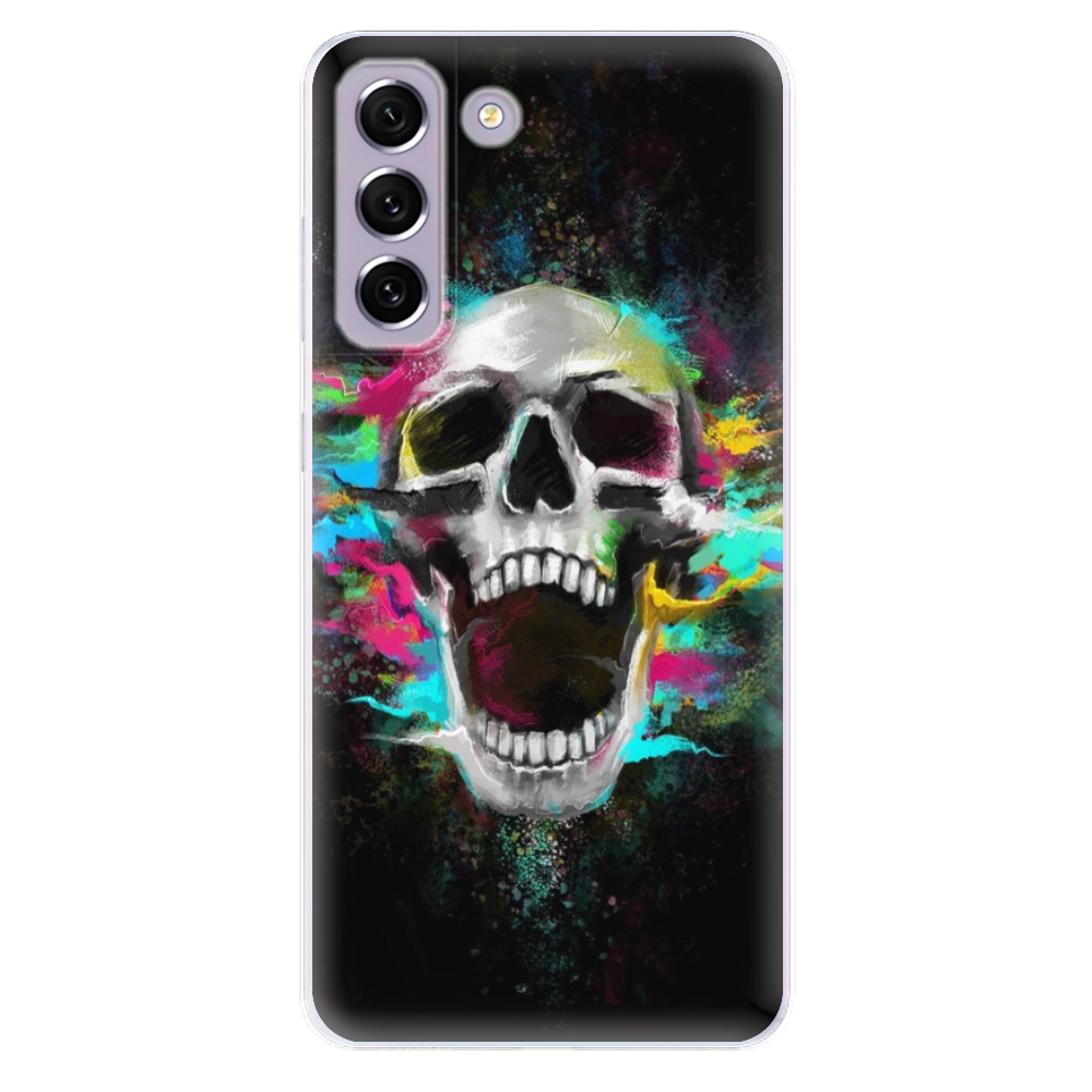 Silikonové odolné pouzdro iSaprio - Skull in Colors na mobil Samsung Galaxy S21 FE 5G (Odolný silikonový kryt, obal, pouzdro iSaprio - Skull in Colors na mobilní telefon Samsung Galaxy S21 FE 5G)