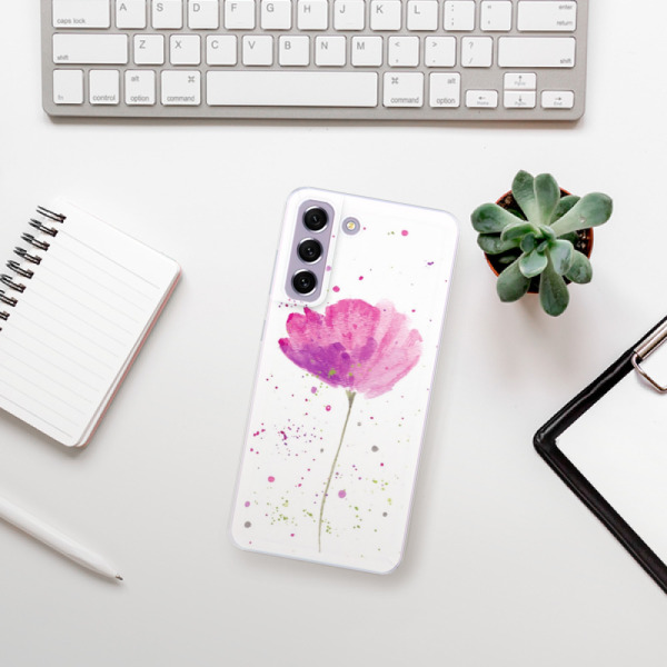 Silikonové pouzdro iSaprio - Samsung Galaxy S21 FE 5G - Poppies