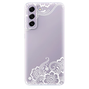 Silikonové pouzdro iSaprio - Samsung Galaxy S21 FE 5G - White Lace 02